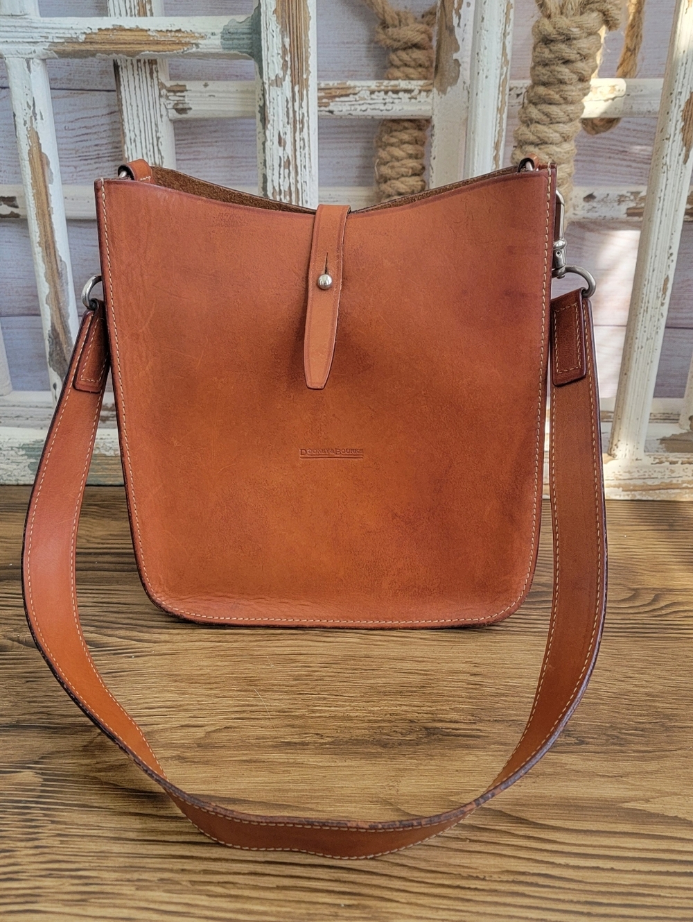 Dooney & Bourke Tan Leather Shoulder Bag